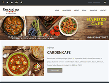 Tablet Screenshot of gardencafe.in